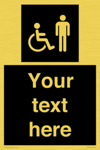 Custom information: black panel disabled and male